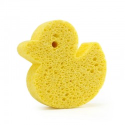 Baby Newborn Child Bath Artifact Sponge  Yellow Duckling