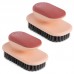 2 PCS SM005 Home Plastic Handle Clothes Cleaning Soft Hair Brush  Red