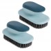 2 PCS SM005 Home Plastic Handle Clothes Cleaning Soft Hair Brush  Blue